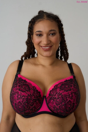 Bra semi-soft black magenta FB-PL Rose Gold