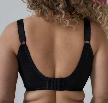 Top without underwire black with pink Top Rosa Bella