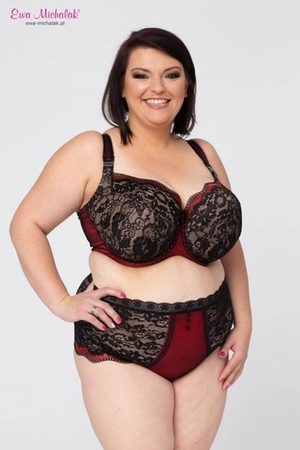 Bra semi-soft black with red FB Czardasz