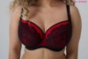 Bra soft black with red BML Red Bella