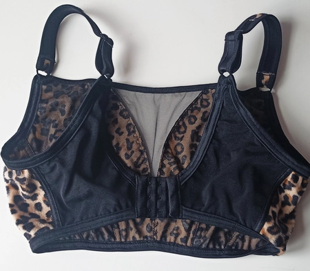 Top without underwire leopard Prototype No. 54