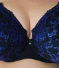 Bra semi-soft black with navy blue FB-PL Klara