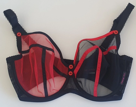 Soft red and black bra SMN Prototype No. 59
