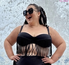 Padded black PL swimsuit Samba