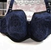 Bra semi-soft navy blue with black FB Night