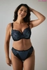 Bra soft black with blue BML Blue Bella
