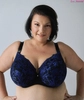 Bra semi-soft black with navy blue FB-PL Klara