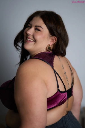 Bra soft plum BM Kołnierzyk