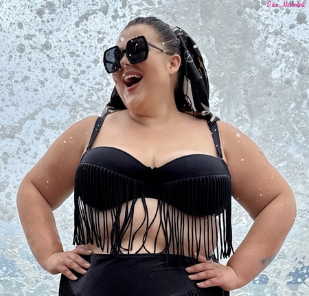 PREORDER padded black PL swimsuit Samba