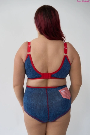 Top without underwire blue with red Top FB Country