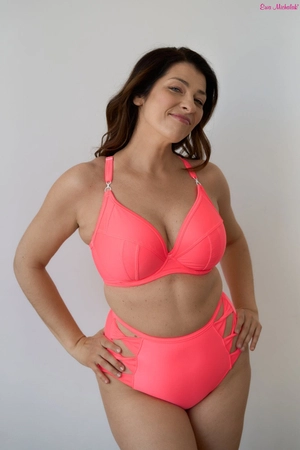 Bra soft coral/pink PLM Bra for Swimsuit Wściekły Koral