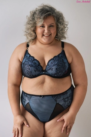 Bra soft black with blue PLM Blue Bella