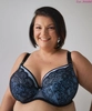 Bra semi-soft black with blue FB-PL Blue Bella