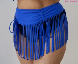 Blue with black high waist to the briefs Charleston
