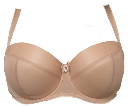Bra padded nutty S Pralinowy