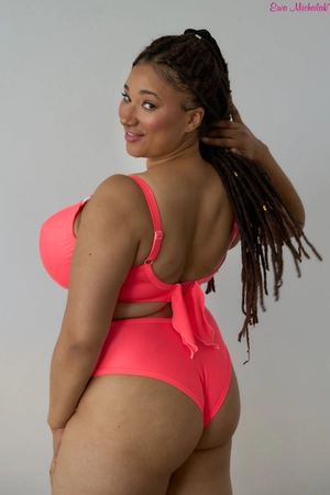 Bra semi-soft neon coral FB-PL Swimsuit Wściekły Koral