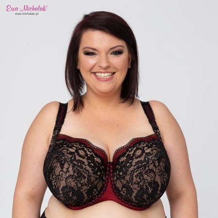Bra semi-soft black with red FB Czardasz