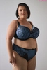 Bra semi-soft black with blue FB-PL Blue Bella