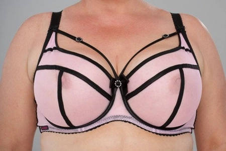 Bra soft pink with black SM Prototype No. 52