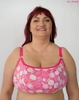 Top without underwires pink Cotton Sleeping Top FB Owocycki