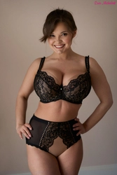 Bra padded black with cappuccino PL Cappuccinka