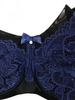 Bra semi-soft navy blue with black FB Night