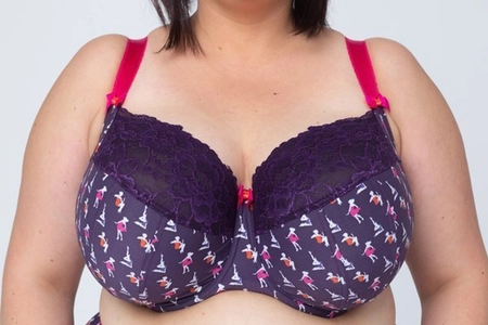 Bra semi-soft purple multicolor FB Marilyn M.