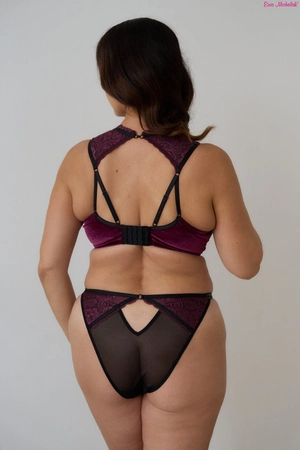 Bra soft plum BM Kołnierzyk