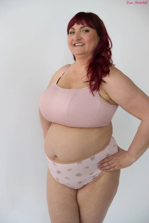 Top without underwires powder pink Top FB Puderek