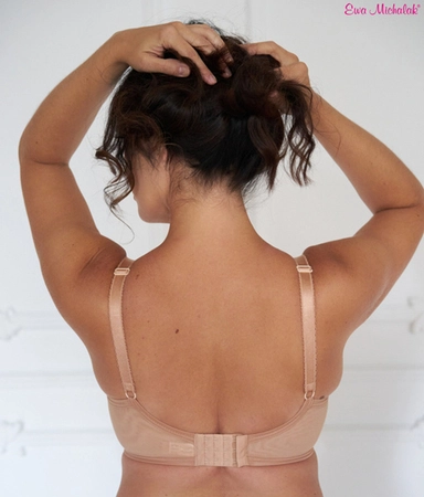 Bra semi-soft dark beige SFL Rozeta