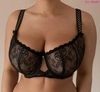 Bra padded black with cappuccino CHP Roxana
