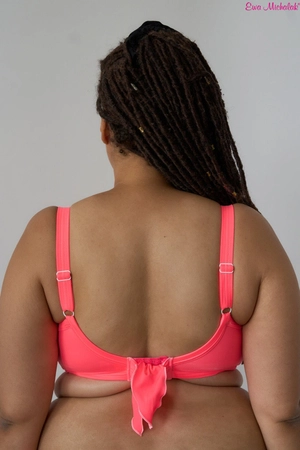 Bra semi-soft neon coral FB-PL Swimsuit Wściekły Koral