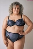 Bra soft black with blue BML Blue Bella