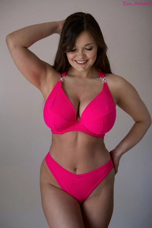Bra soft neon pink PLM Bra for Swimsuit Holidays
