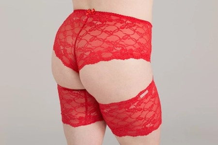 Garters self-supporting Scarlet