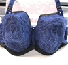 Bra semi-soft navy blue with black FB Night