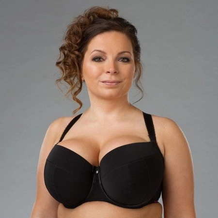 Bra padded black S Diament Multiway