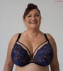 Bra semi-soft navy blue with beige FB-PL Mystery 