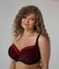 Bra soft black with red BML Red Bella