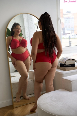 Bra semi-soft red FB-PL New Nude