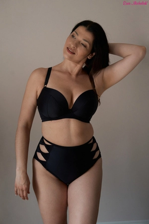 Bra padded black PLP Bra for Swimsiut Czarna Mamba