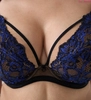 Bra soft navy blue on beige PLM Mystery
