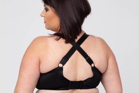 Bra semi-soft black with red FB Czardasz