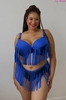 Bra semi-soft blue with black FB-PL Bra to the Swimsuit Charleston