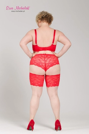 Garters self-supporting Scarlet