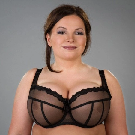 Bra soft black SM Czarna Mgiełka