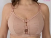 Beige underwired top fastened at the front Top Kliklak Beige