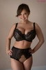Bra padded black with cappuccino PL Cappuccinka