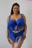 Bra Padded blue with black PL Bra for swimsuit Charleston