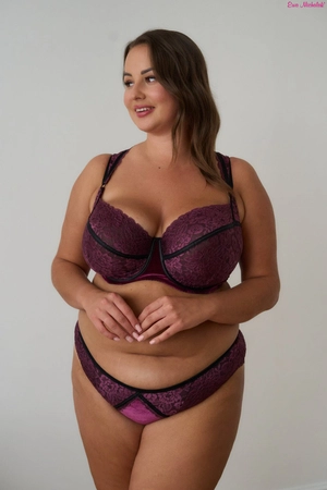 Bra soft plum BM Kołnierzyk